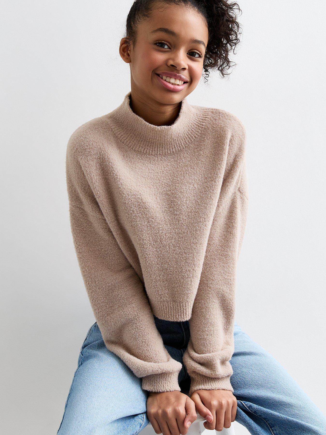 new-look-915-girls-light-brown-fluffy-jumper