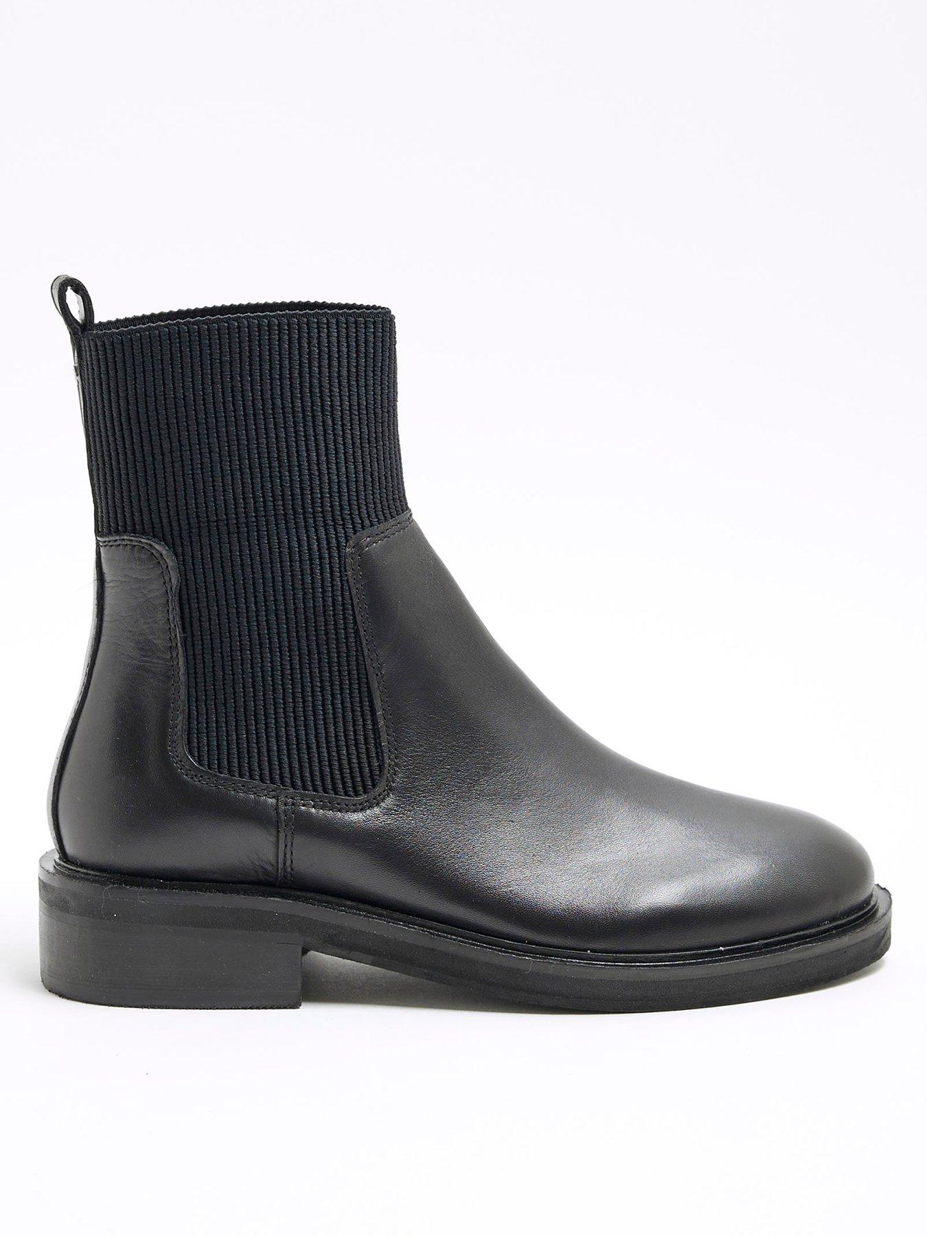 river-island-ankle-boots-black