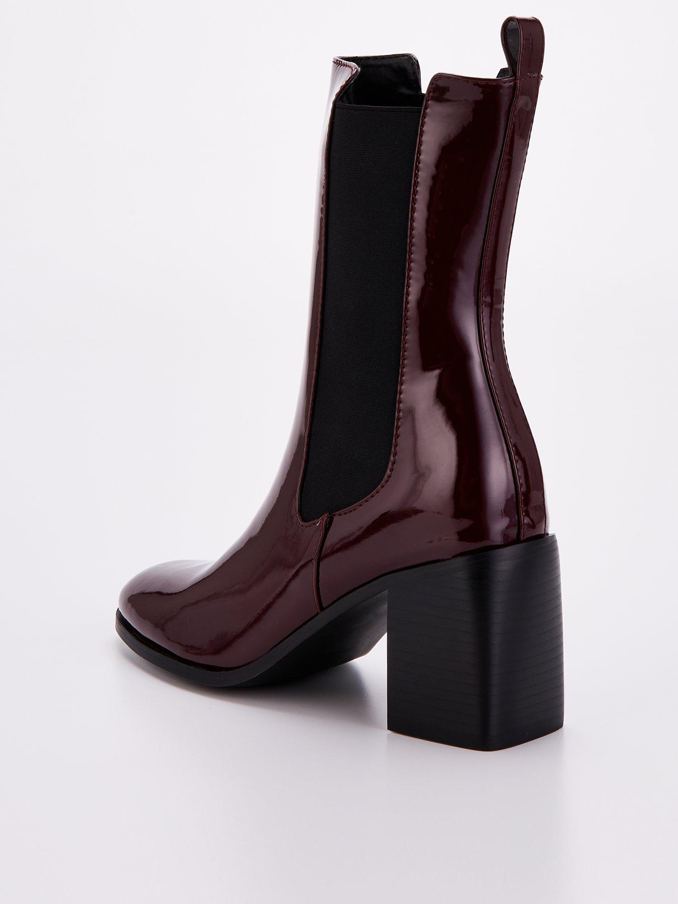 raid-illeana-ankle-boots-burgundy-dark-redback