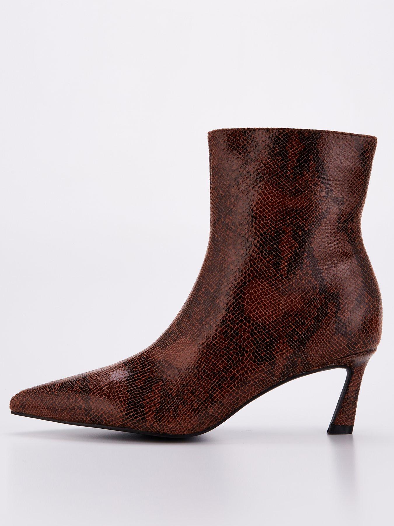 raid-henton-ankle-boots-snake-print