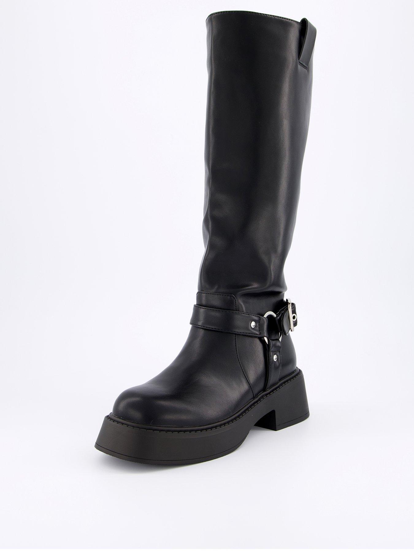 raid-menna-knee-high-boots-blackstillFront