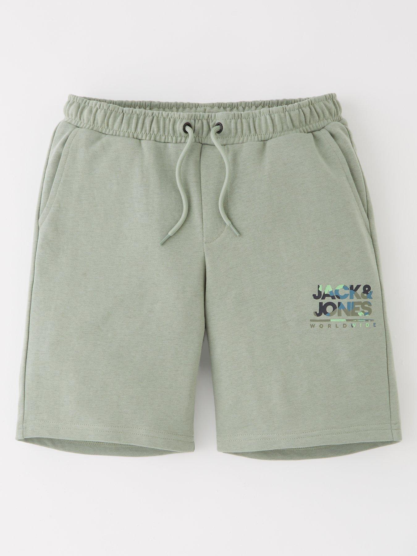 Image of Jack & Jones Junior Boys Luke Sweat Shorts - Green