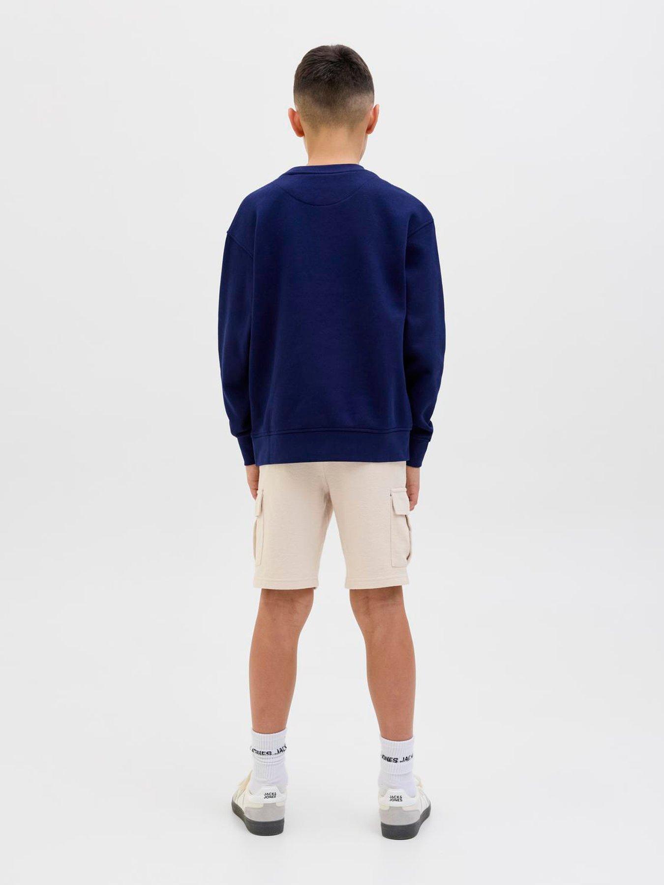 Image 2 of 4 of Jack & Jones Junior Boys Gordon Loui Sweat Shorts - Beige
