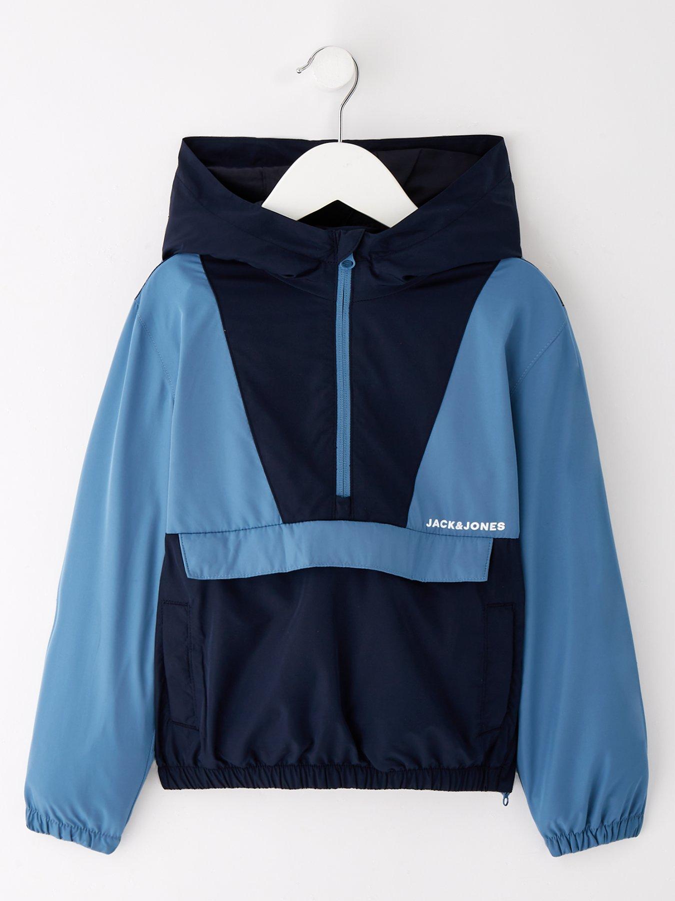 undefined Younger Boys Windbreaker Packable Anorak - Sky Captain