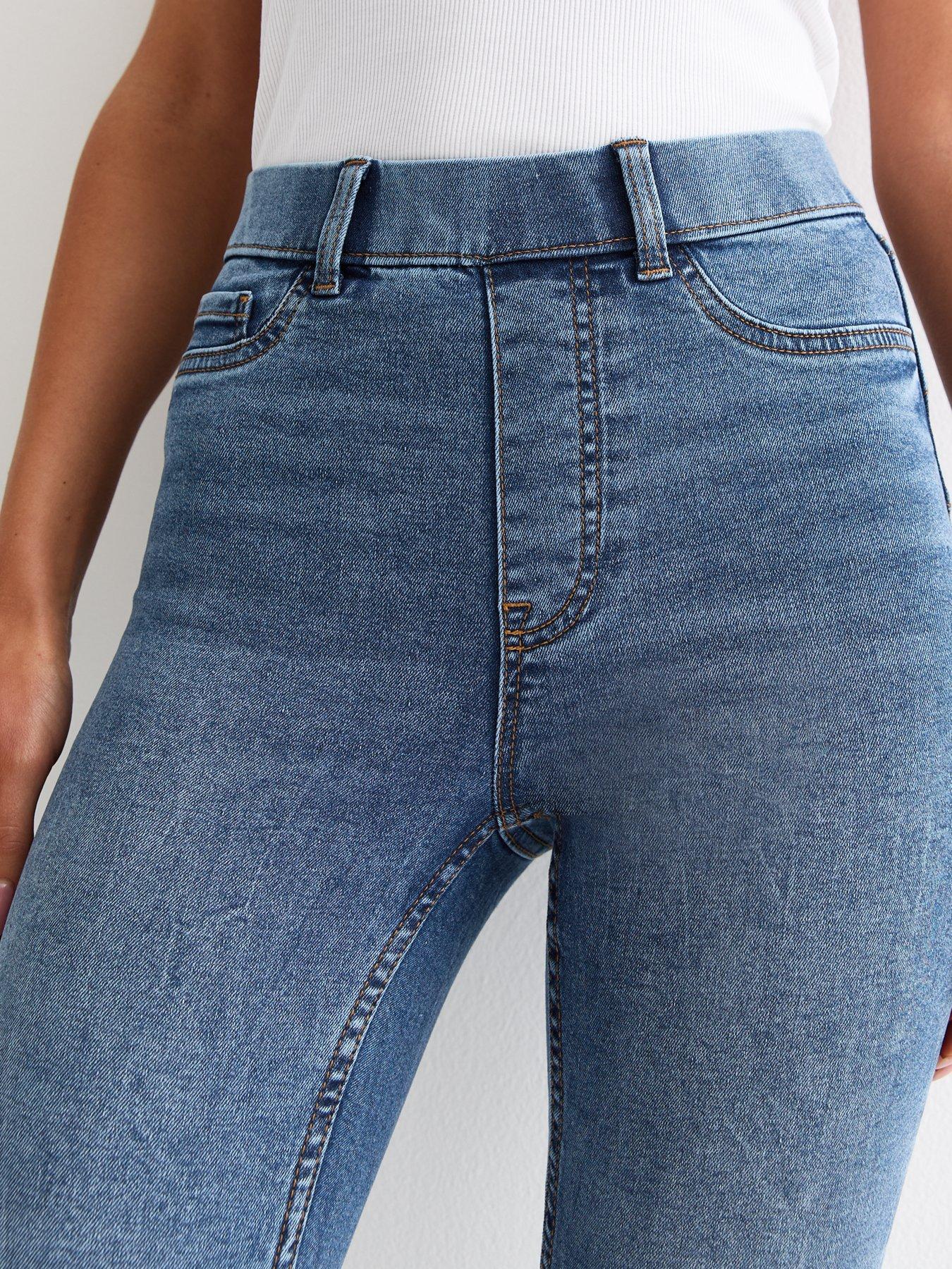 Image 4 of 6 of New Look Blue Lift &amp; Shape Emilee Jeggings