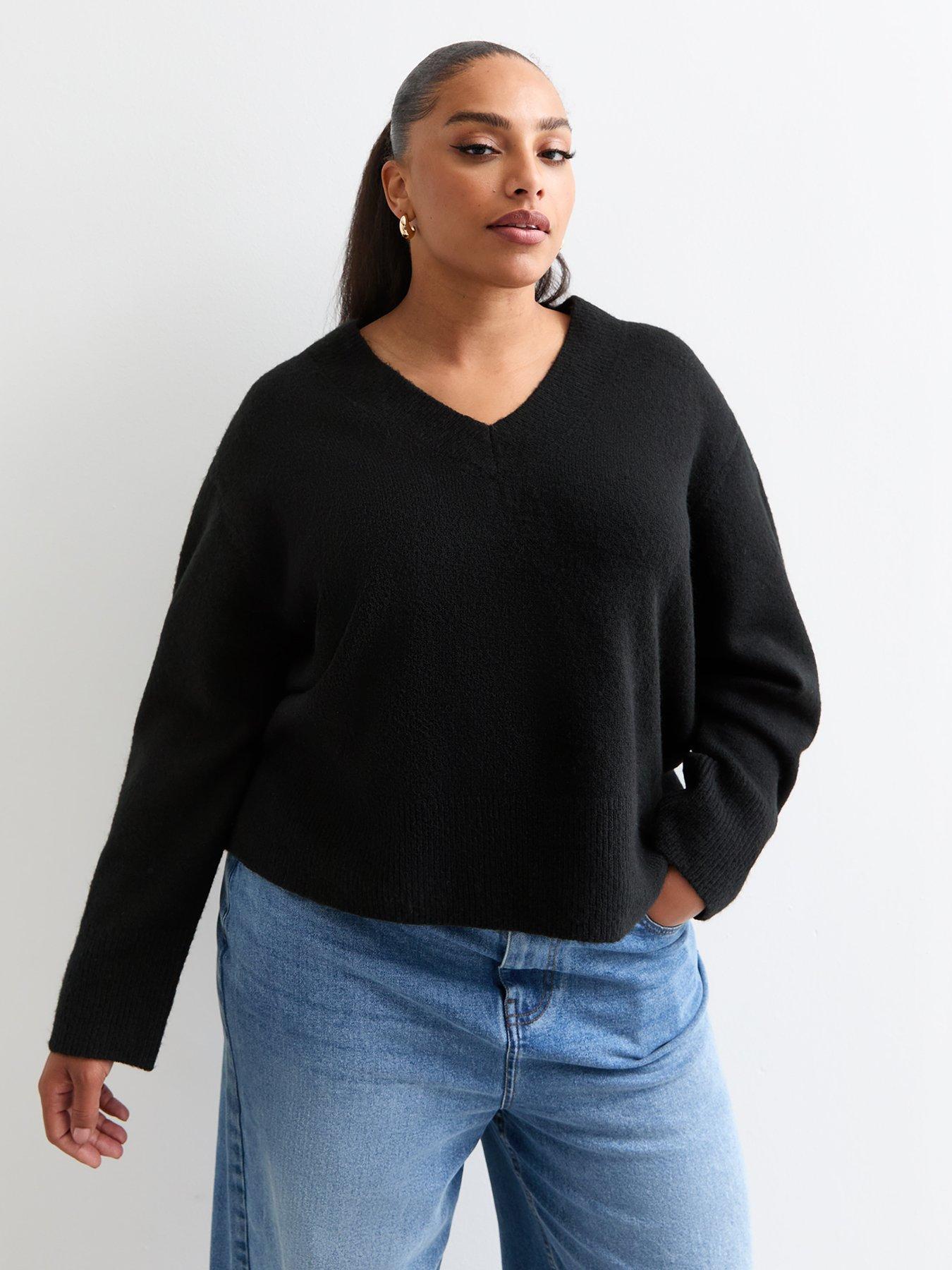 new-look-curve-v-neck-jumper-black