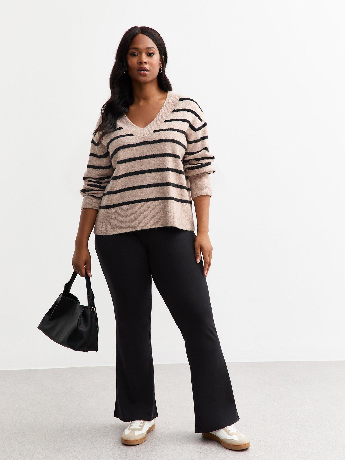 new-look-curves-knit-v-neck-striped-jumper-beigeback