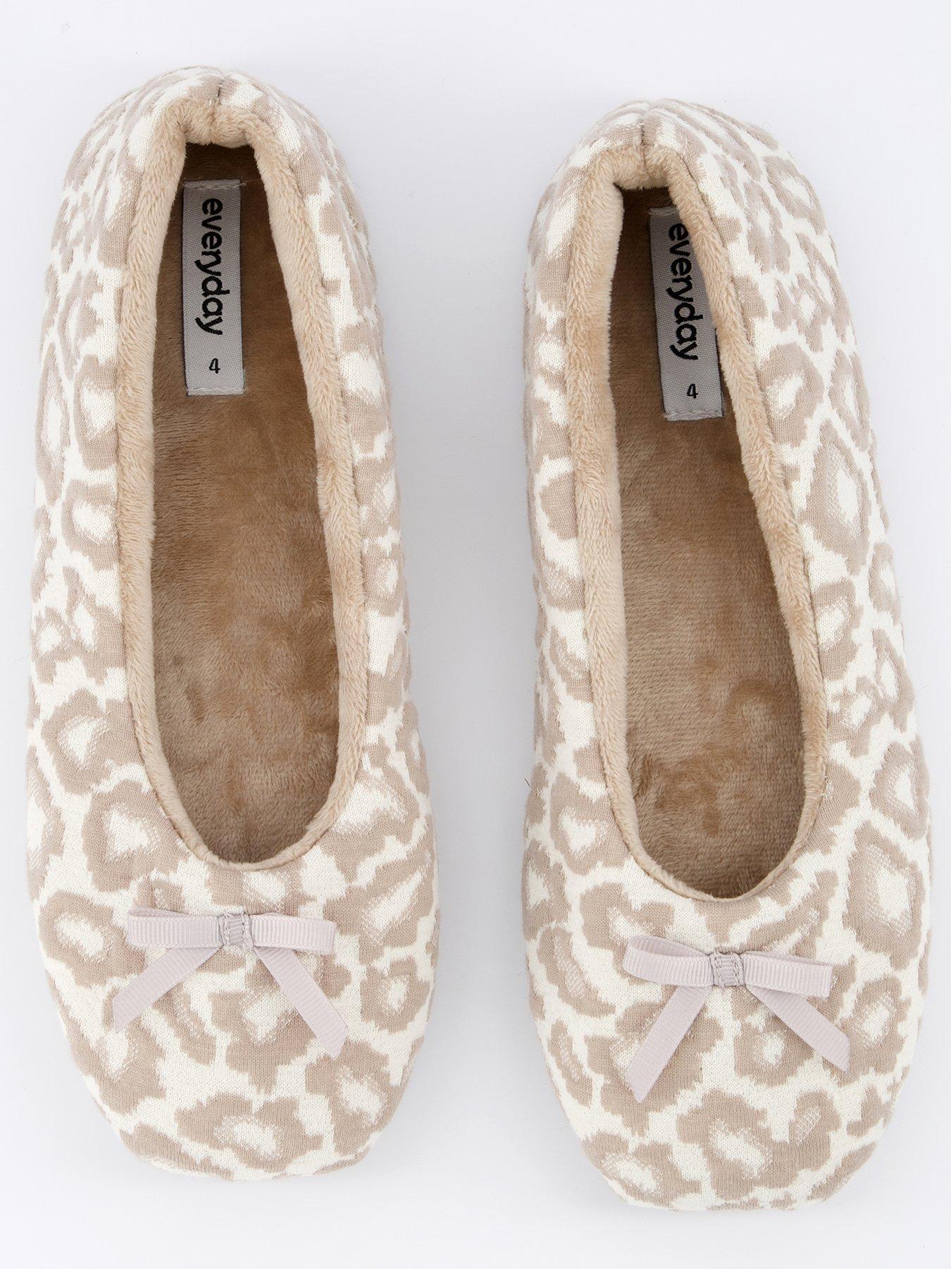 Image 3 of 6 of Everyday Ballerina Slipper with Bow Detail - Natural