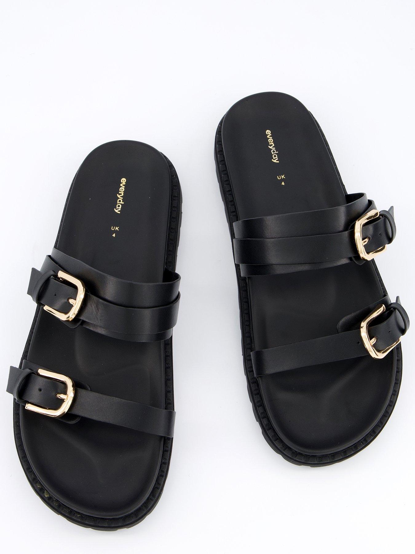 everyday-wide-fit-double-buckle-footbed-sandal-blackoutfit