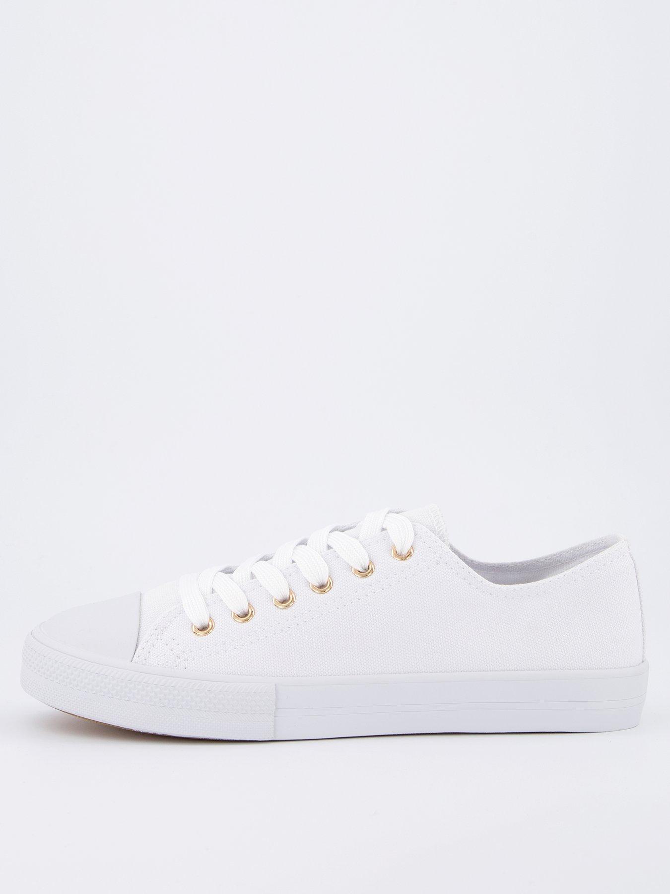 everyday-extra-wide-fit-canvas-lace-up-trainer-white