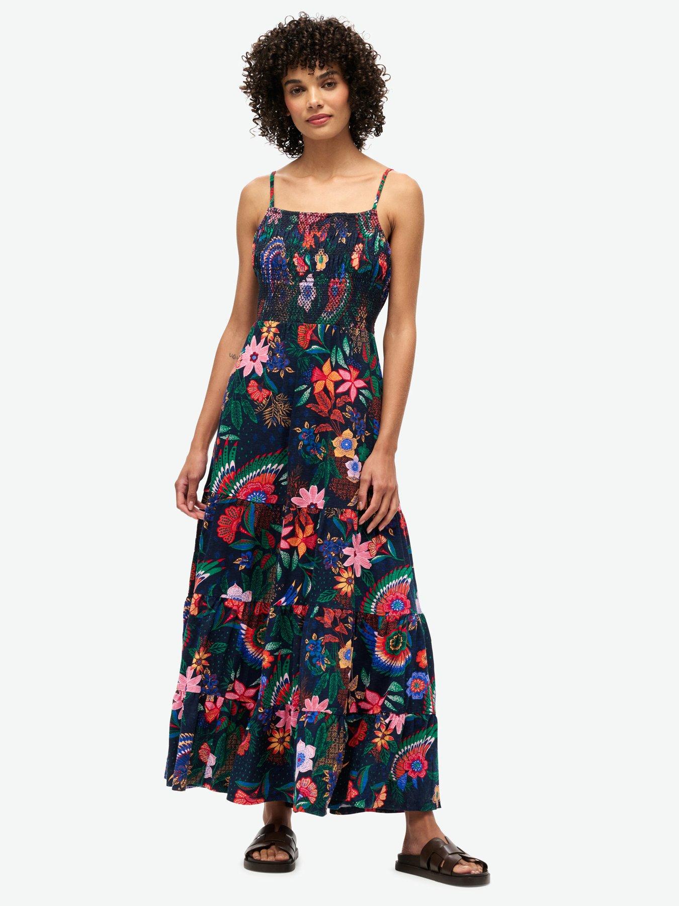 superdry-smocked-cami-maxi-dress-navyfront