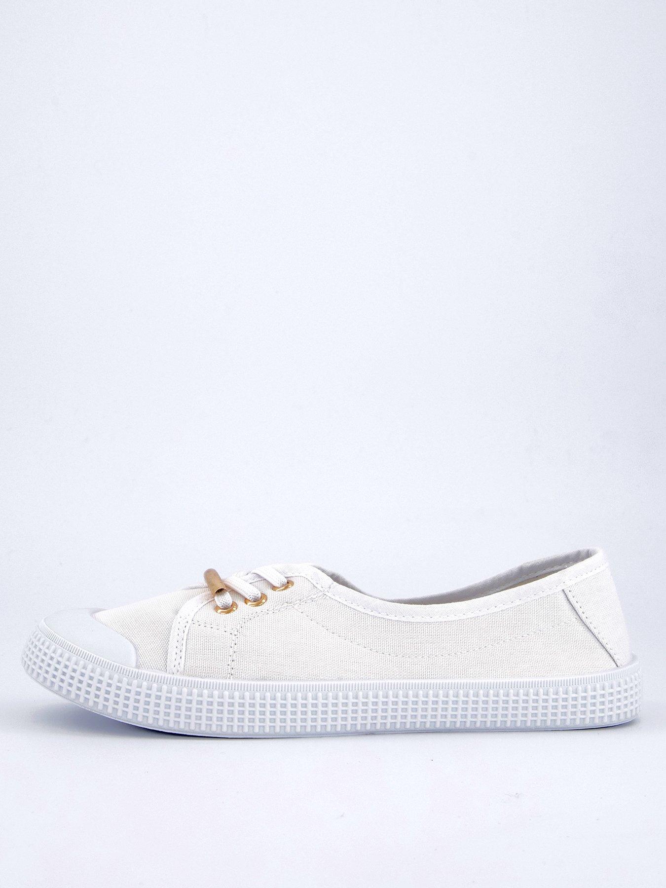 Everyday Wide Fit Elastic Lace Pump - White