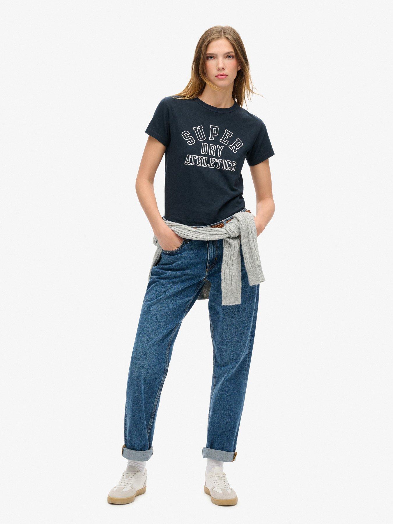 Image 3 of 5 of Superdry Graphic Print T-Shirt - Navy