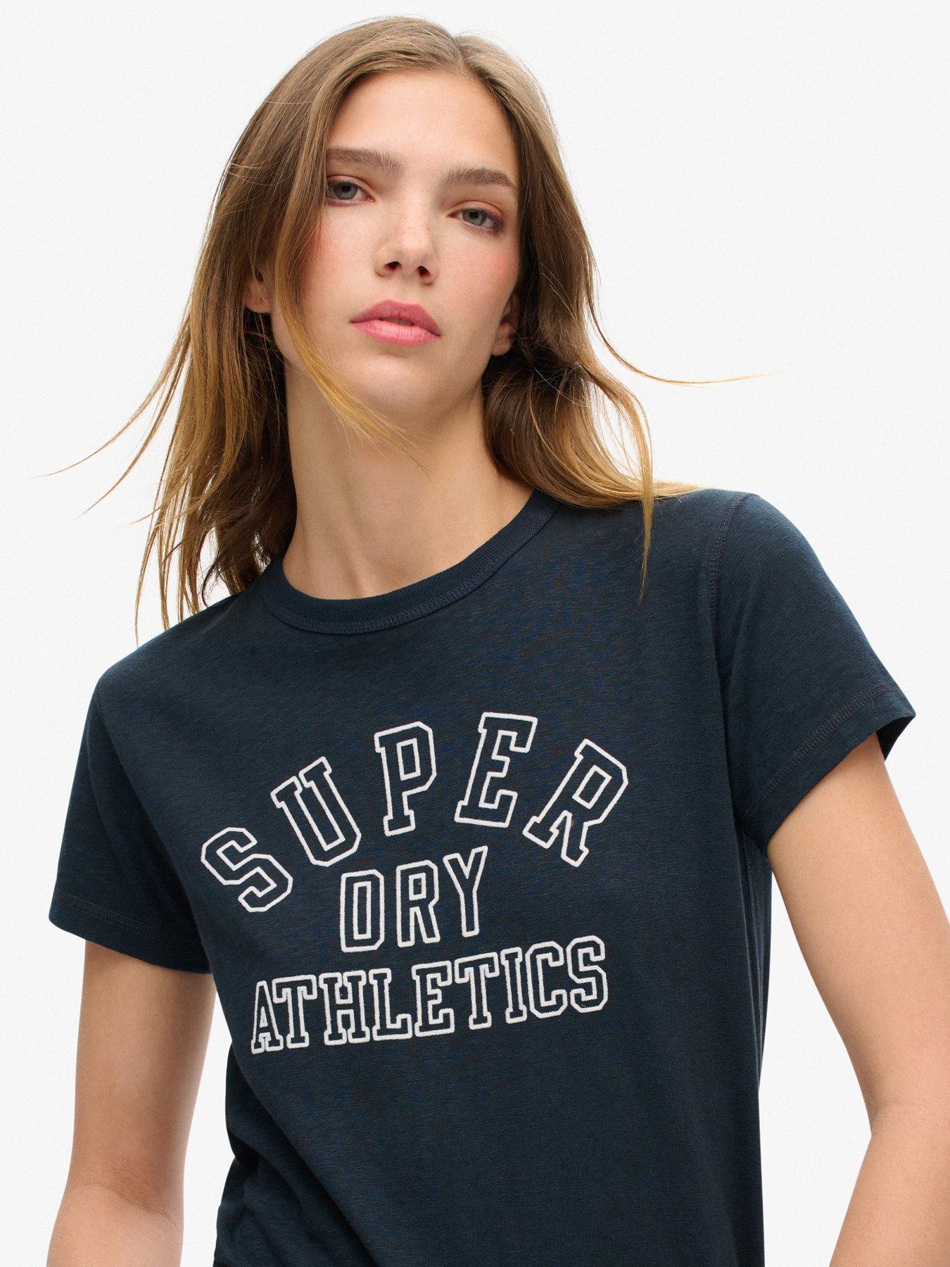 Image 4 of 5 of Superdry Graphic Print T-Shirt - Navy