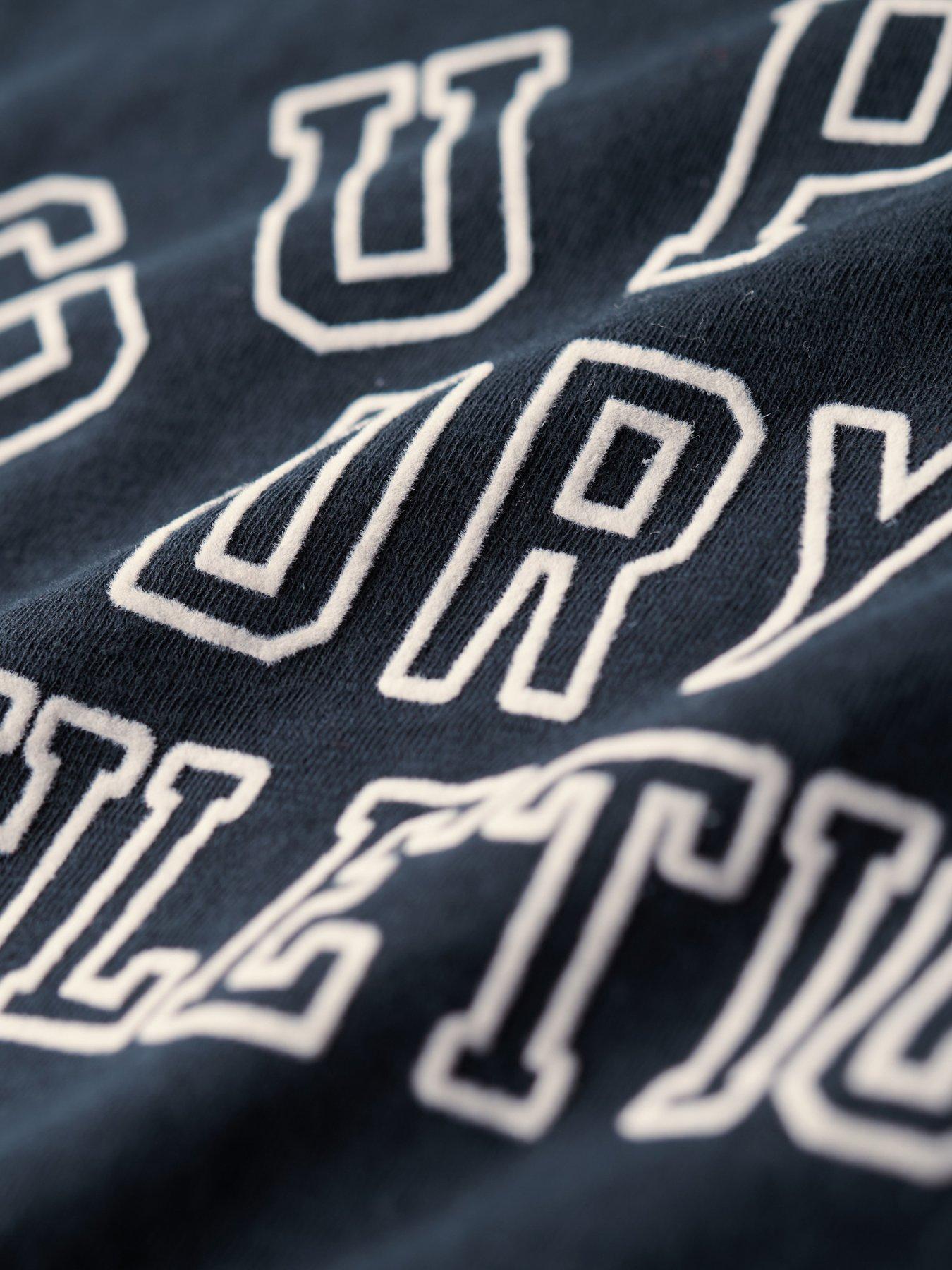 Image 5 of 5 of Superdry Graphic Print T-Shirt - Navy