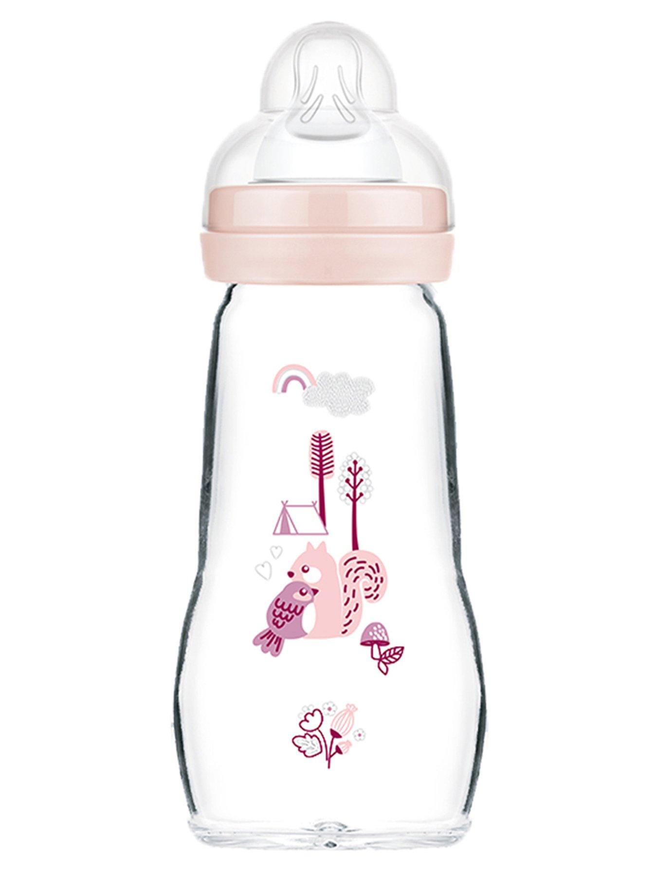 mam-feelgood-glass-bottle-260ml-pink