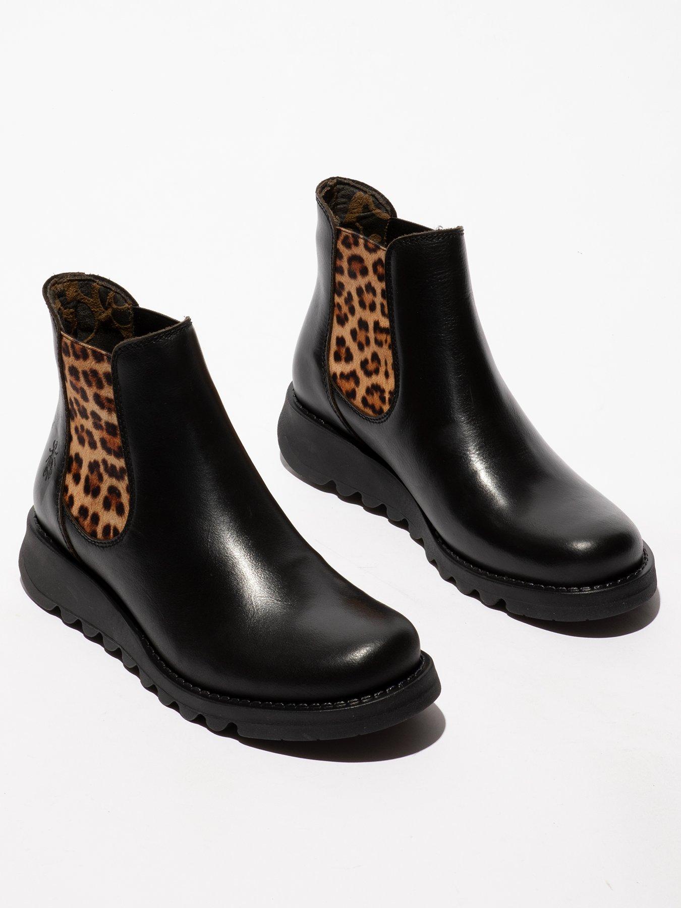 fly-london-black-with-leopard-taupe-elastic-ankle-bootstillFront