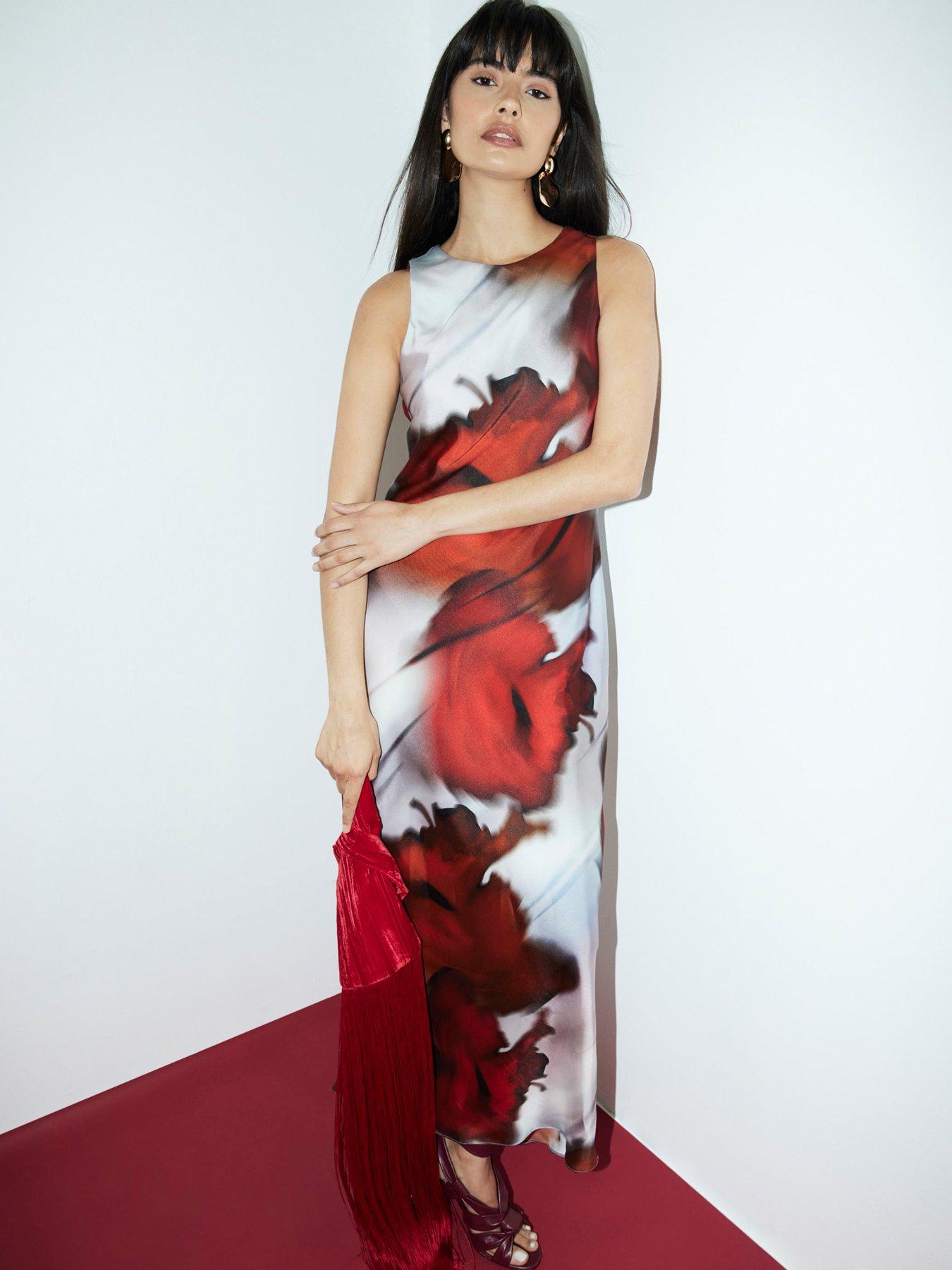 river-island-slip-dress-red