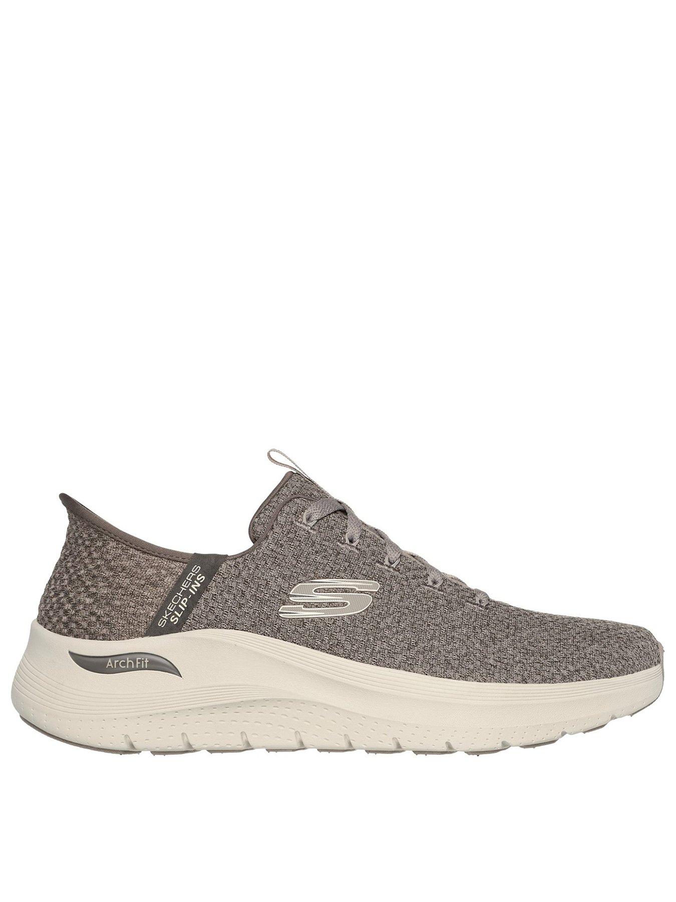 skechers-arch-fit-machine-washable-vegan-slip-on-trainers-beige