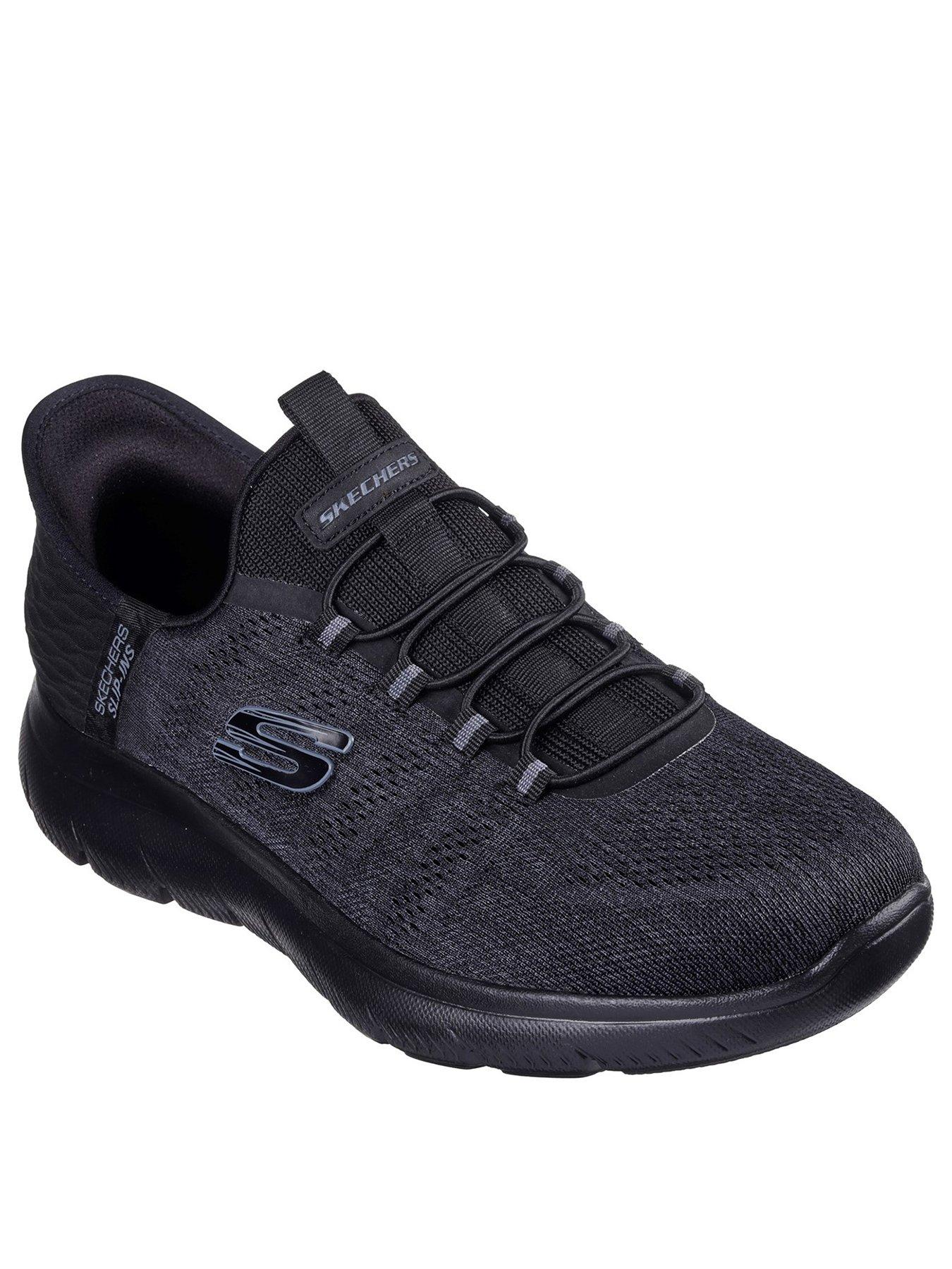 skechers-summits-air-cooled-slip-on-trainers-blackstillFront