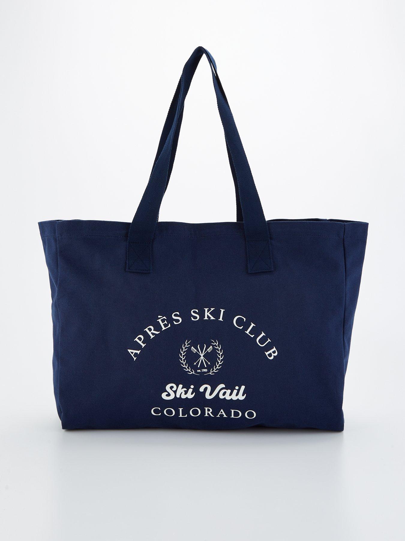 Image of V by Very Printed Slogan Canvas Tote Bag