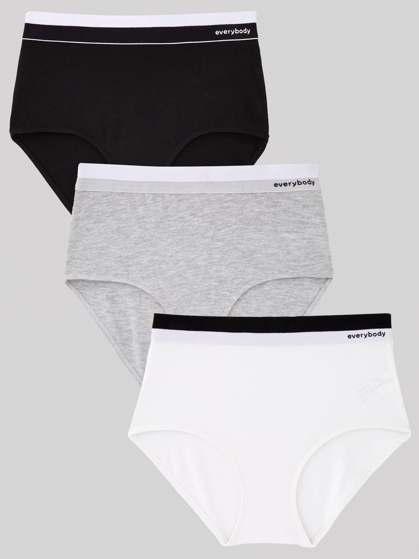 Everybody 3pk High Waisted Cotton Briefs