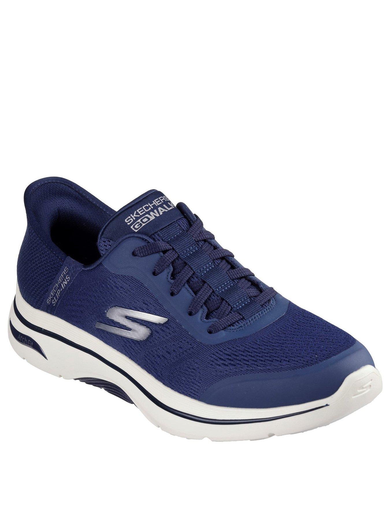 skechers-go-walk-arch-simplicity-2-slip-in-trainers-navystillFront