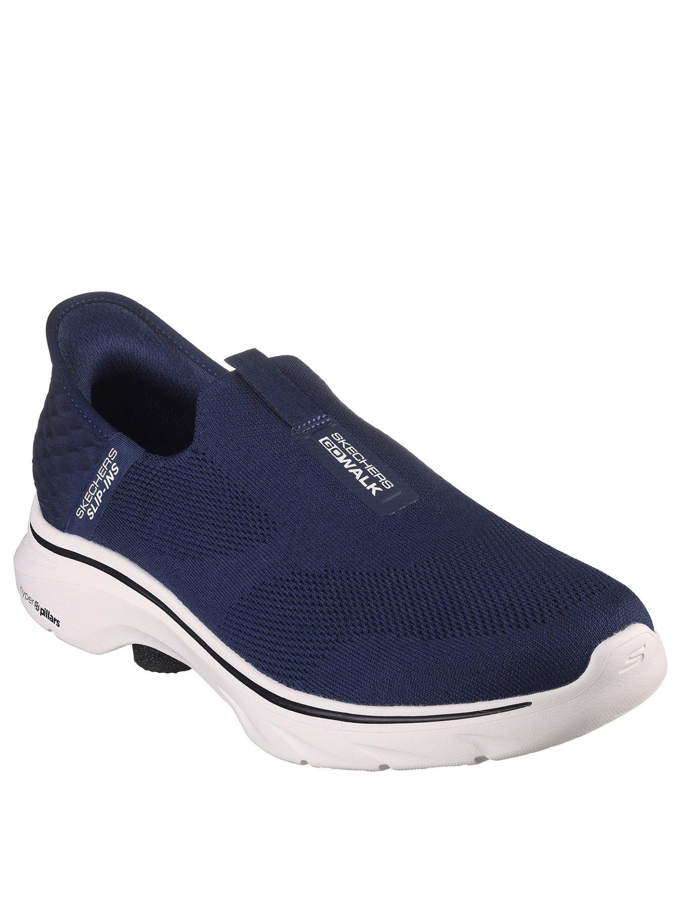 skechers-go-walk-air-cooled-slip-ins-ultra-go-trainers-navystillFront