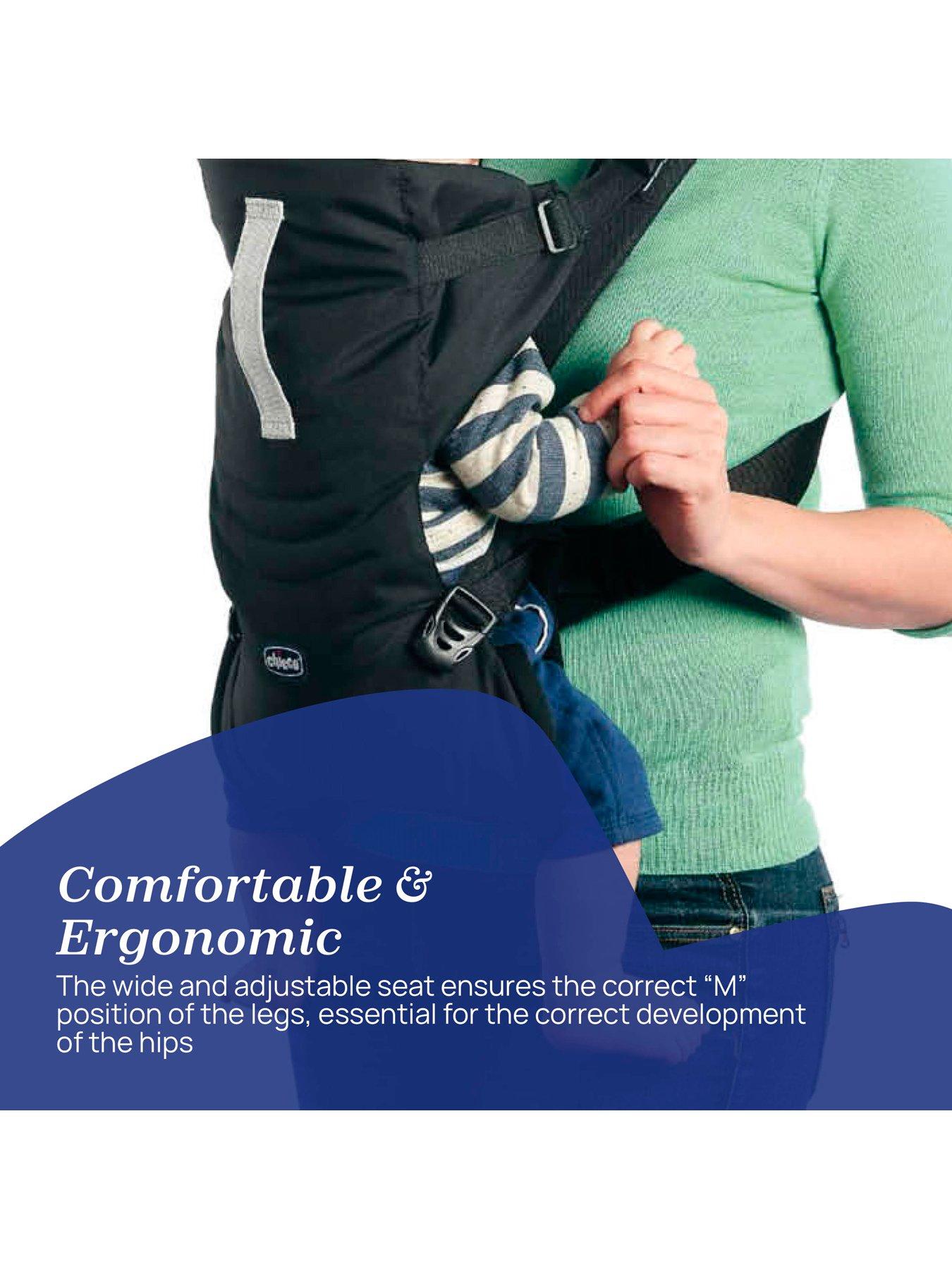 Image 5 of 6 of Chicco Easy Fit Baby Carrier -&nbsp;Black&nbsp;- 4 Positions&nbsp;- Extra Head and Neck support for Newborn &nbsp;