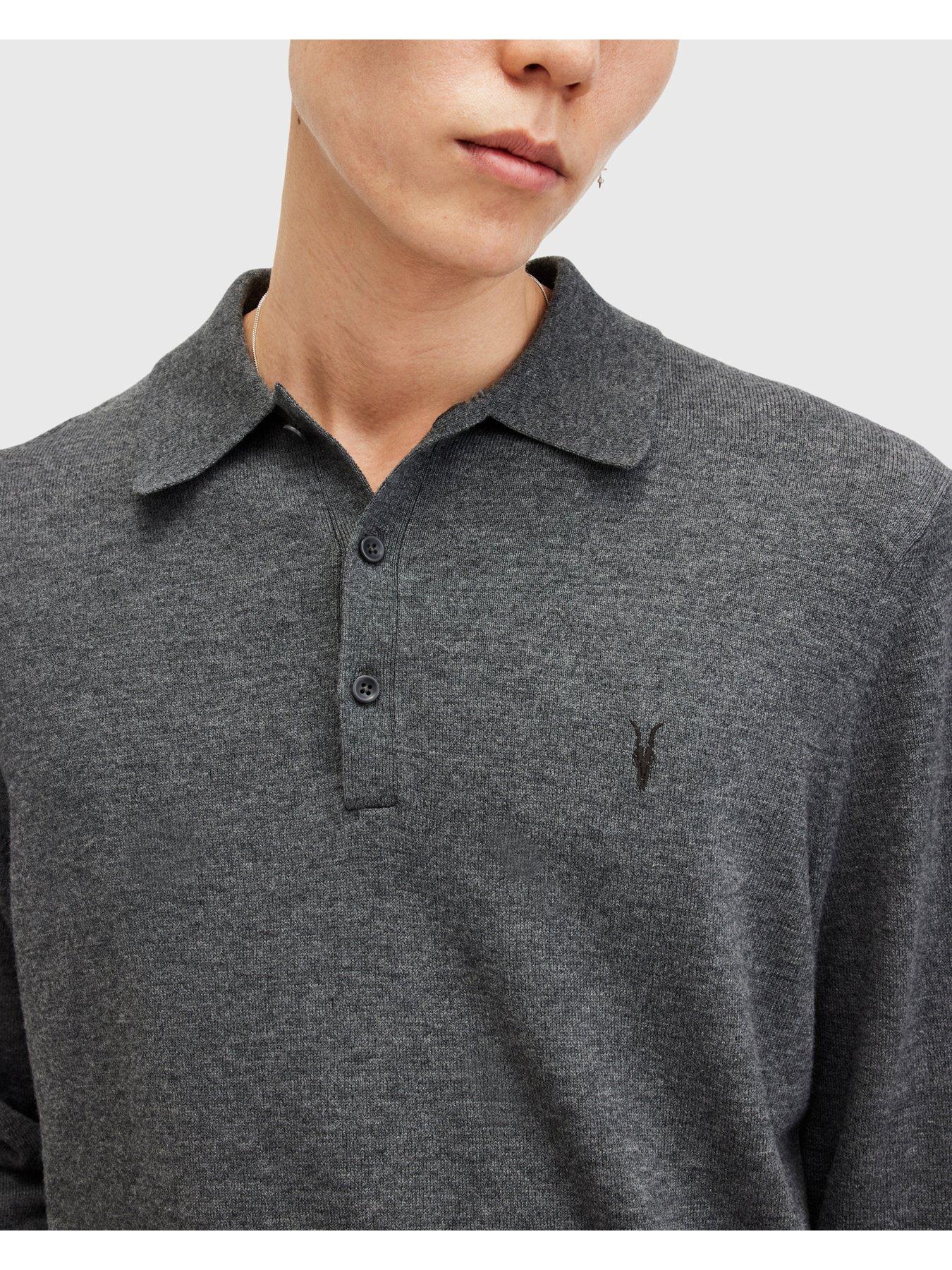 allsaints-allsaints-kilburn-long-sleeve-knitted-polo-greyoutfit