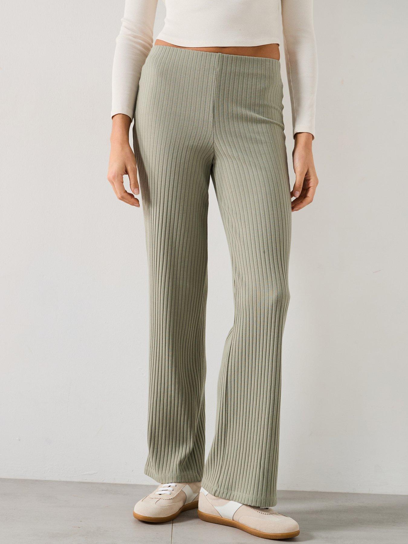v-by-very-ribbed-wide-legnbsptrousers-greennbsp