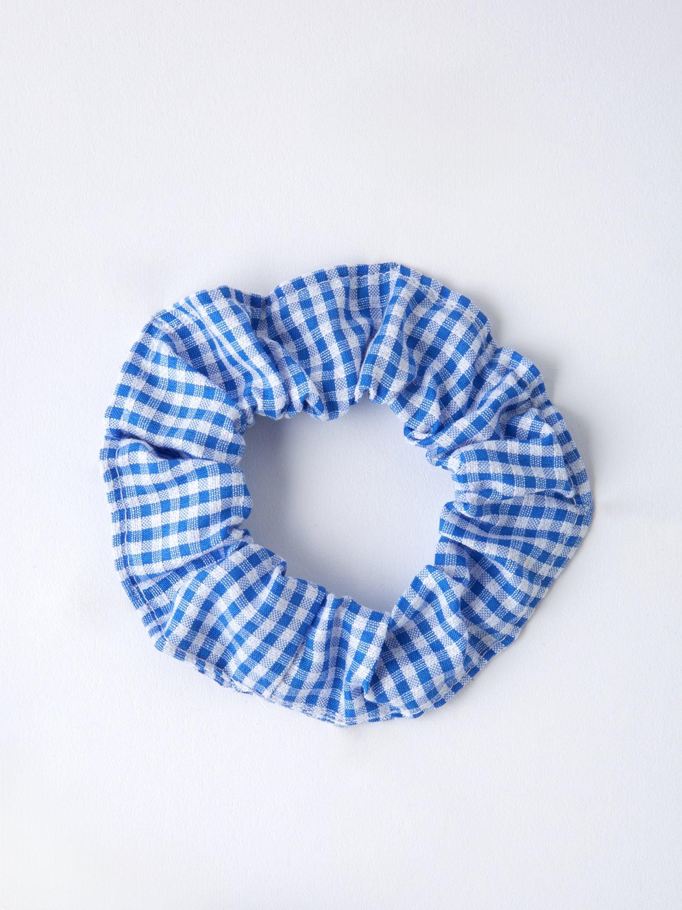 Image 5 of 5 of V by Very Girls Rib Collar Gingham School Dress - Blue