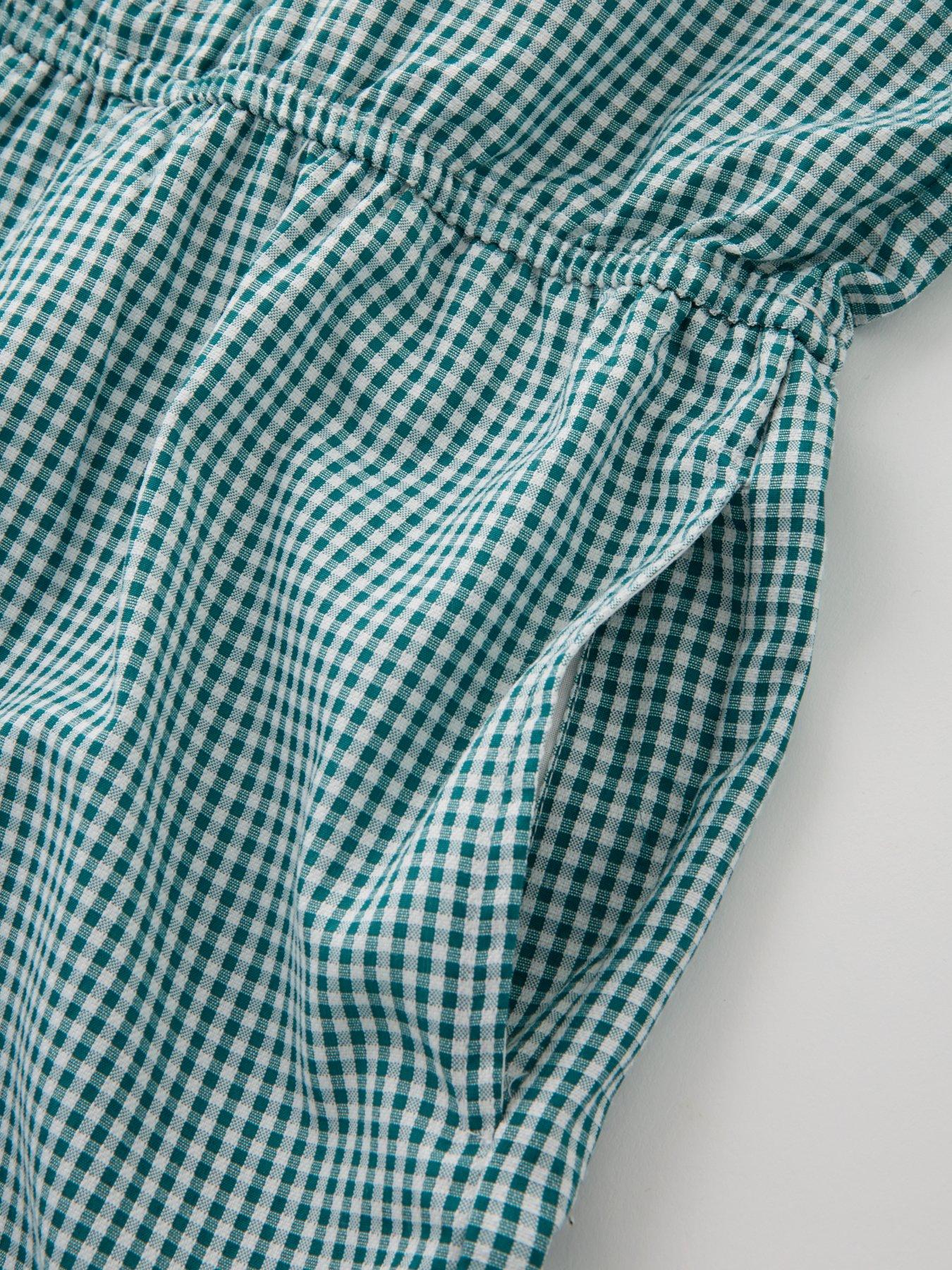 Image 5 of 5 of V by Very Girls Gingham Playsuit - Green