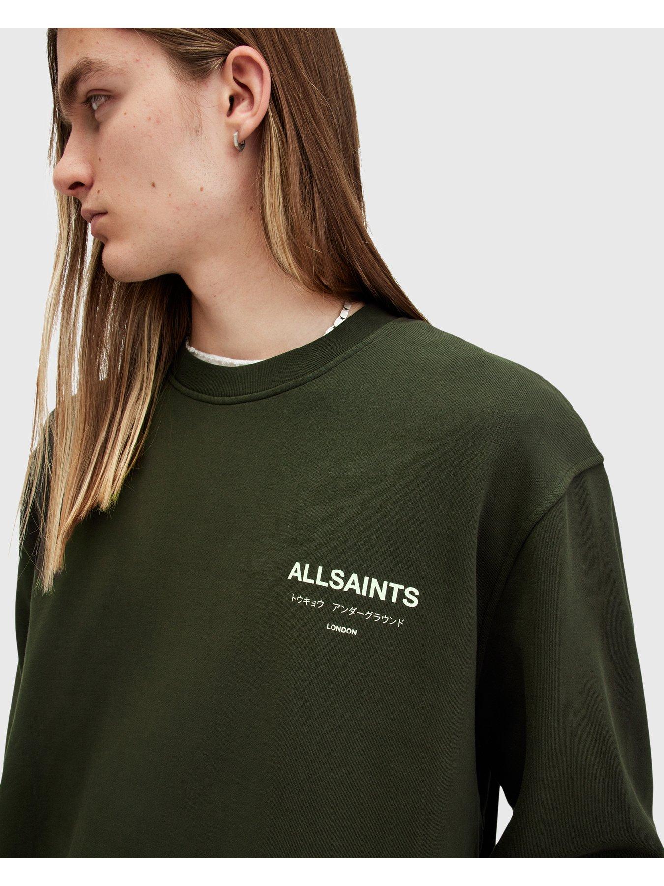 allsaints-allsaints-underground-crew-sweat-greenoutfit