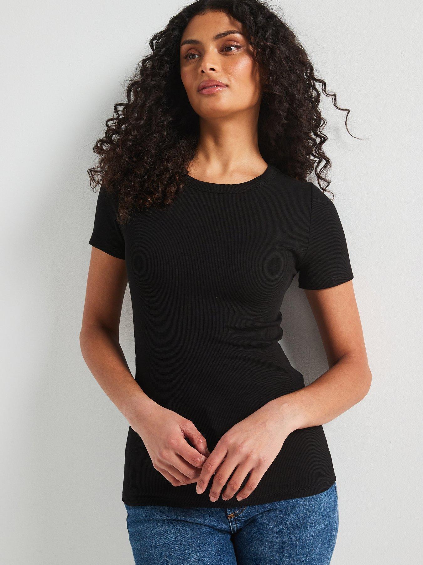 the-very-collection-short-sleeve-rib-crewe-tee-black