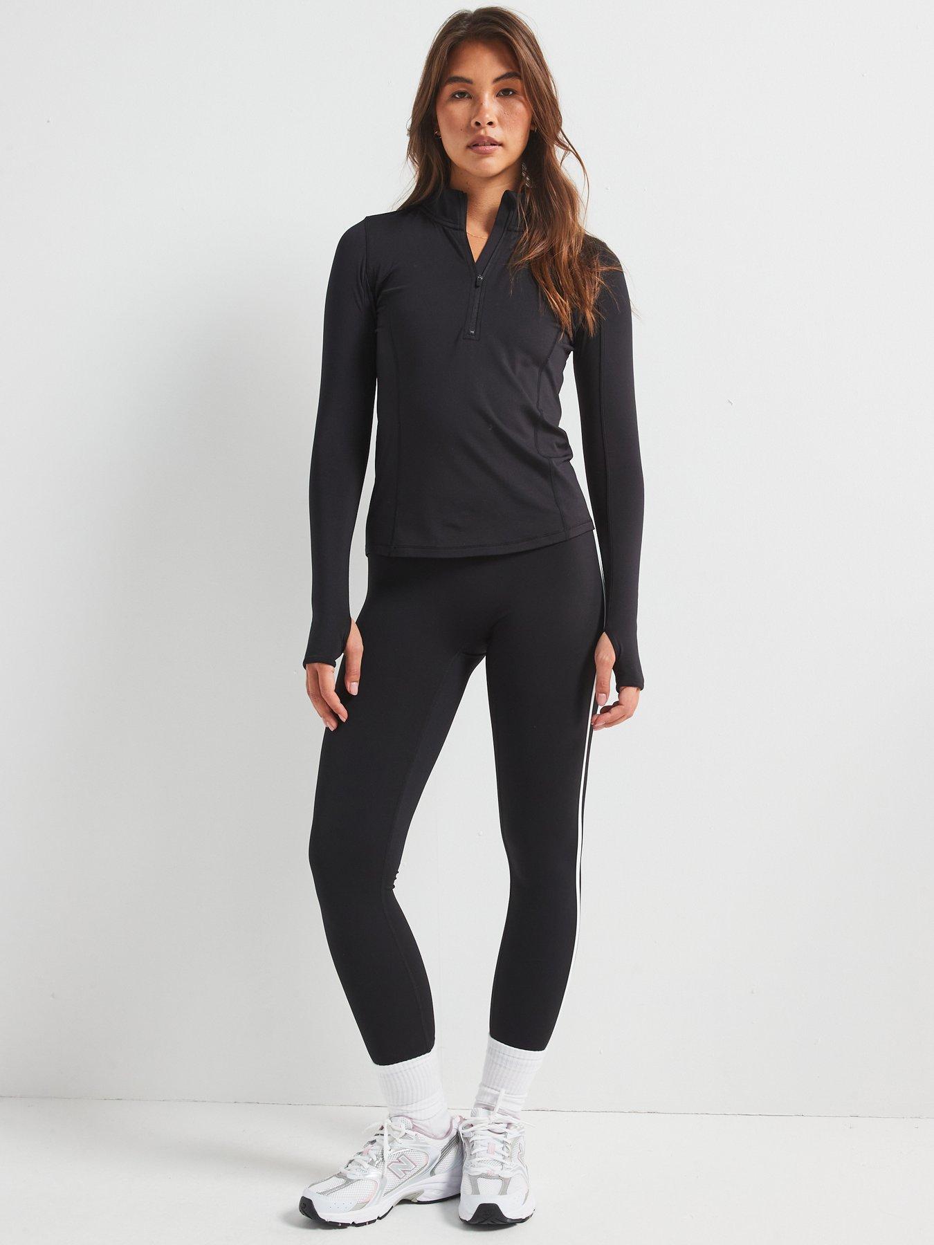 v-by-very-half-zip-sports-top-blackback