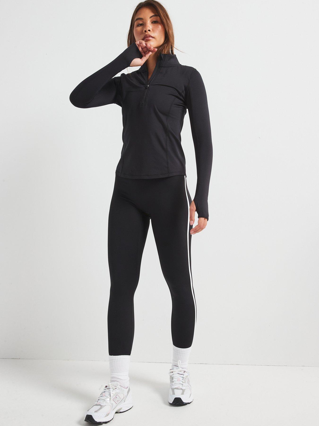 v-by-very-half-zip-sports-top-blackdetail