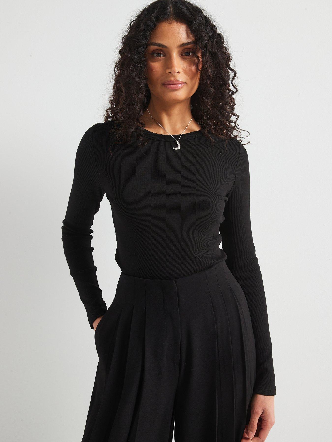 v-by-very-everyday-long-sleeve-rib-t-shirt-blackdetail