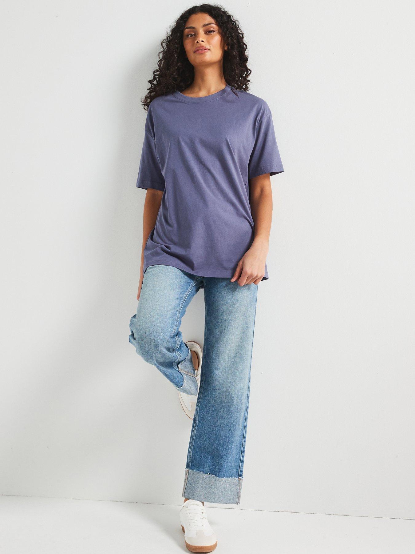 v-by-very-essential-oversized-t-shirt-blue