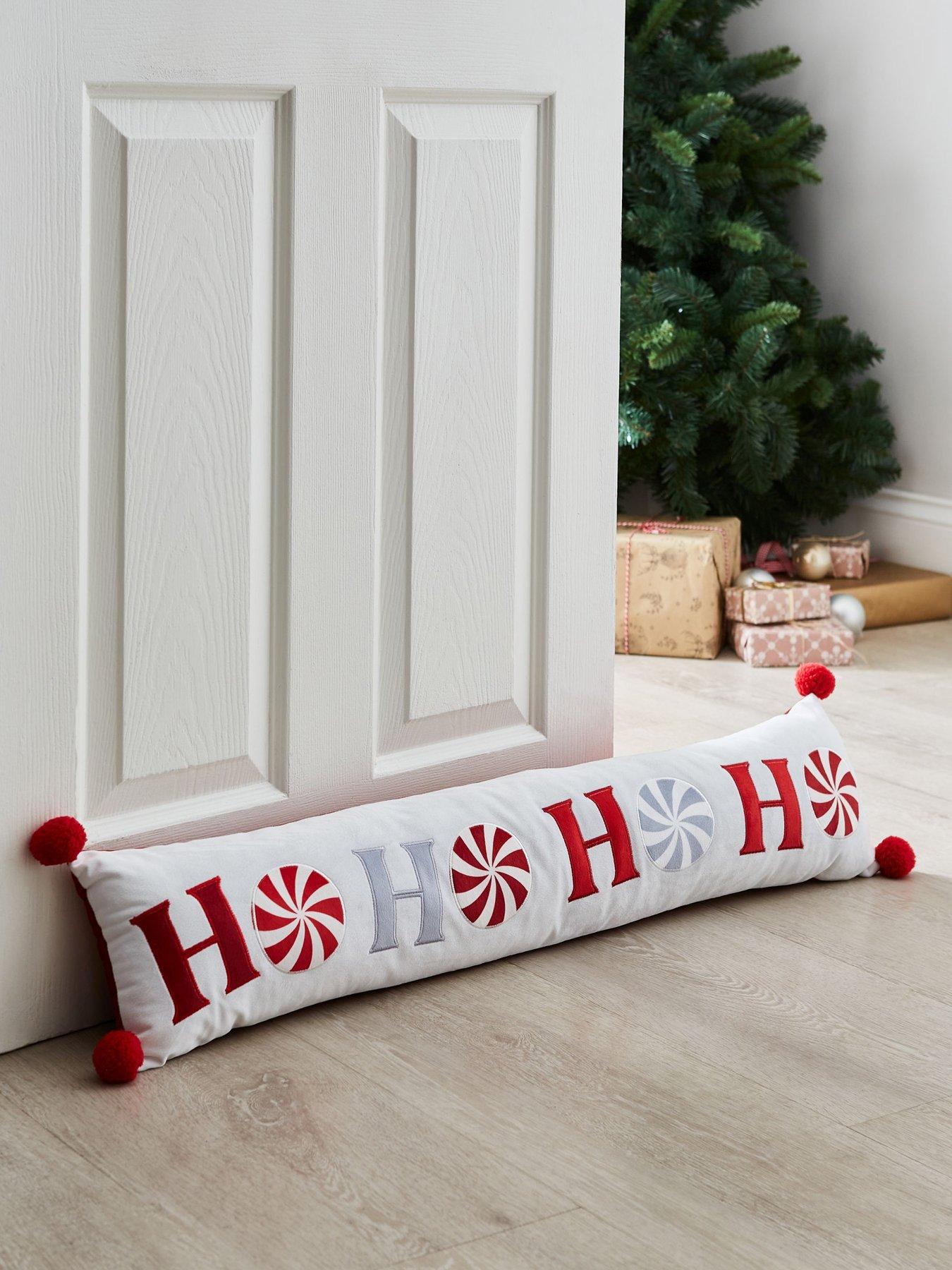 catherine-lansfield-ho-ho-ho-draught-excluder-whitered