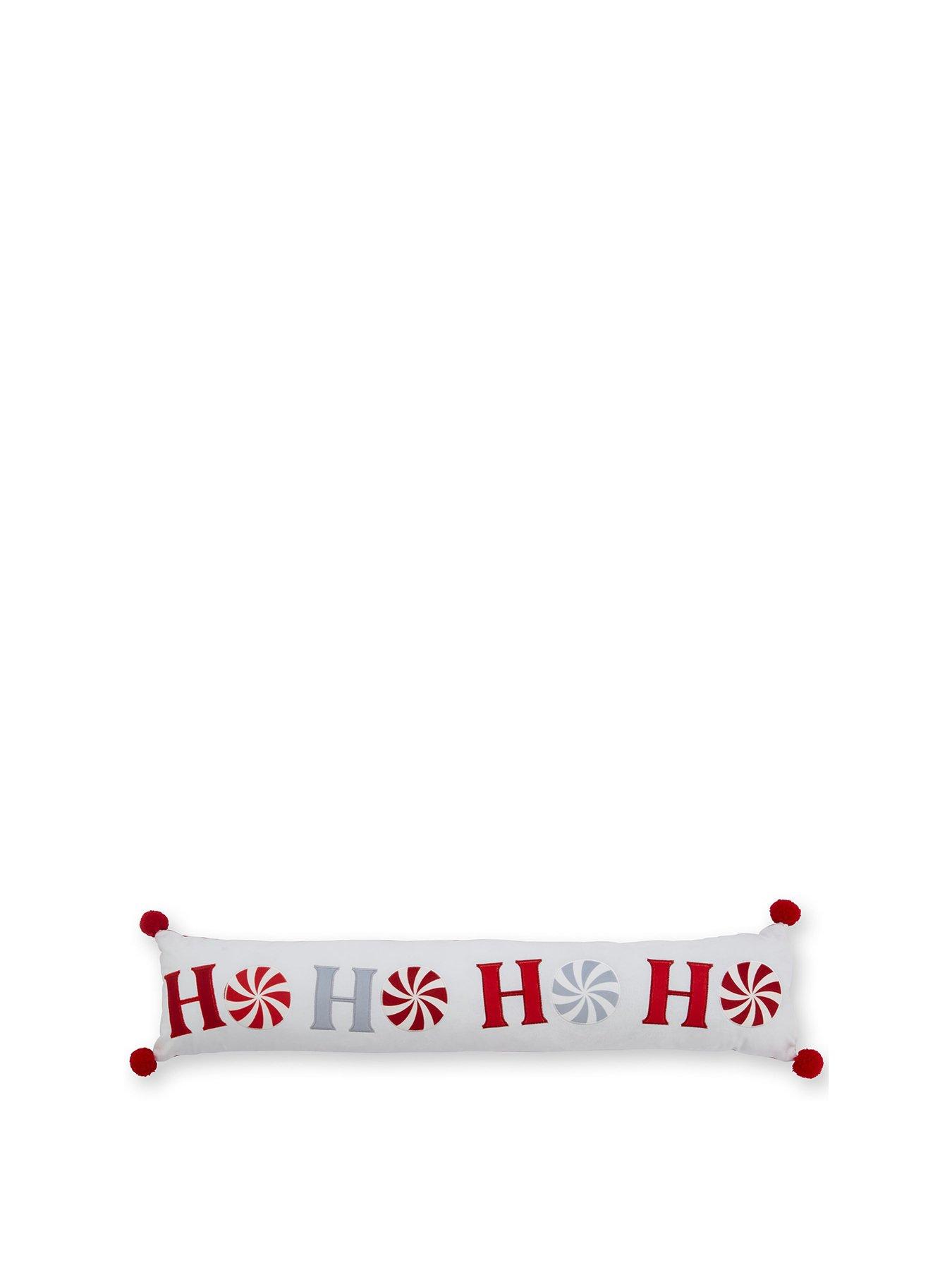 catherine-lansfield-ho-ho-ho-draught-excluder-whiteredstillFront