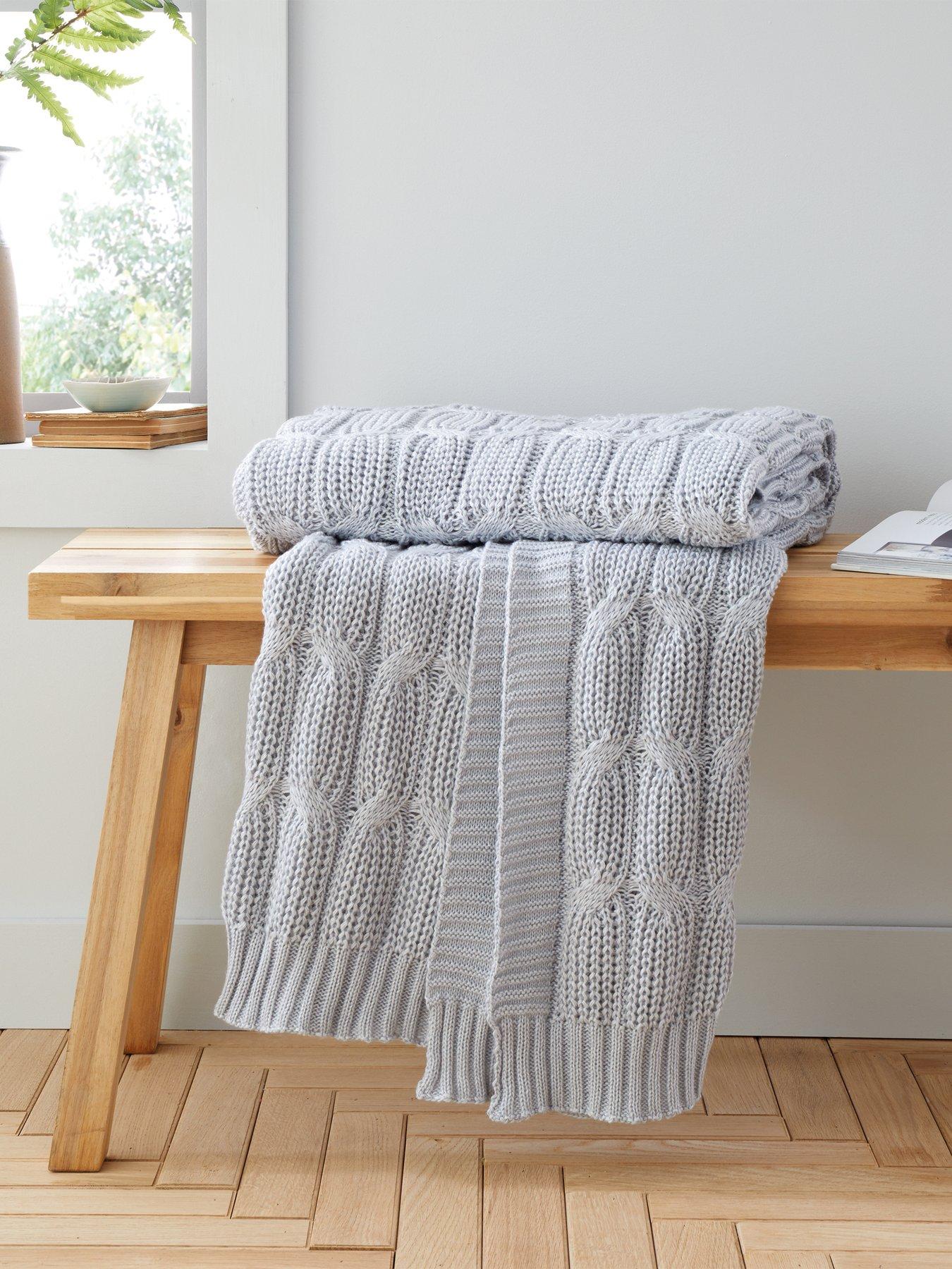 catherine-lansfield-chunky-marl-knit-throw