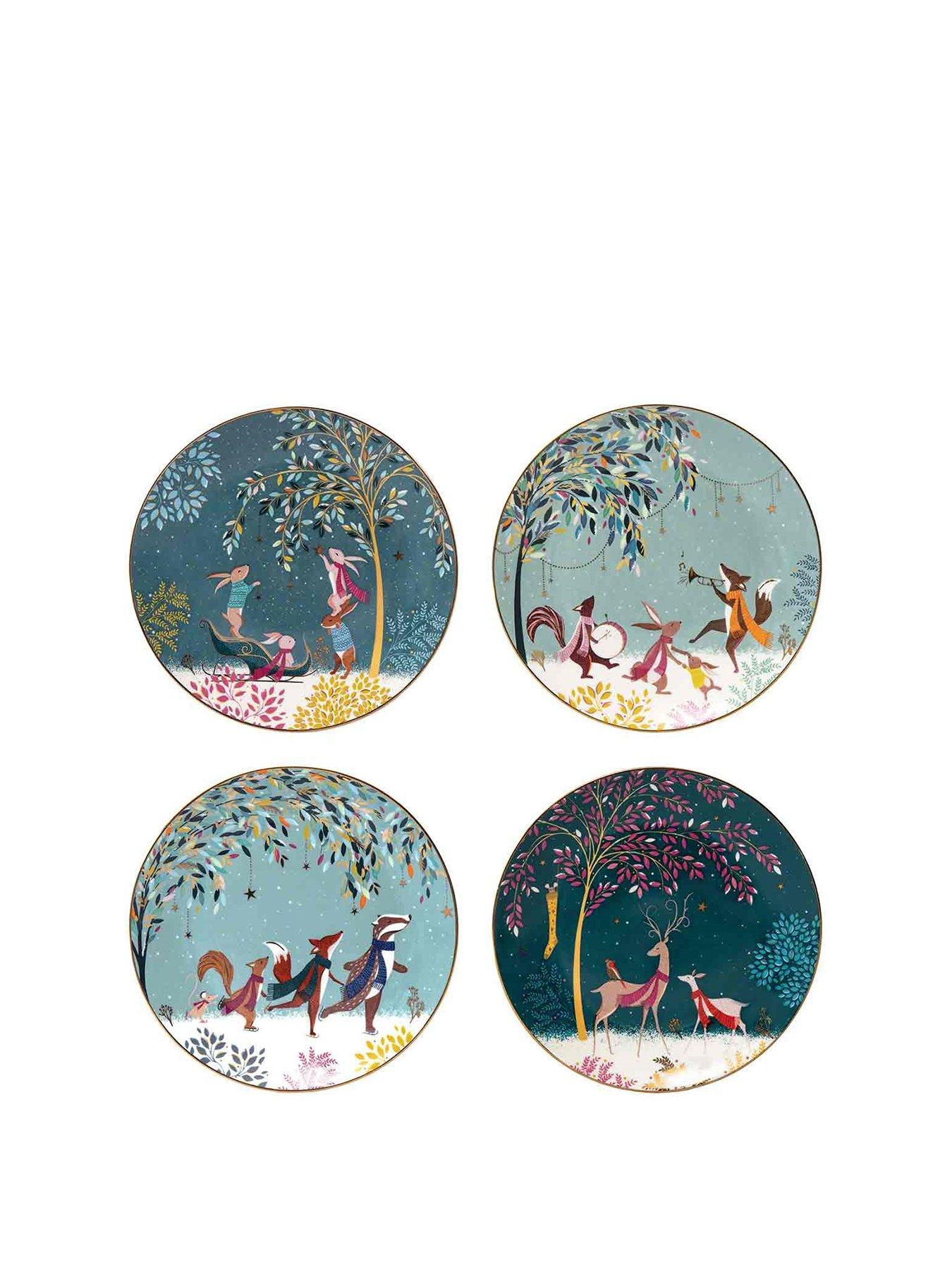 sara-miller-sara-miller-woodland-tales-set-of-4-cake-platesstillFront