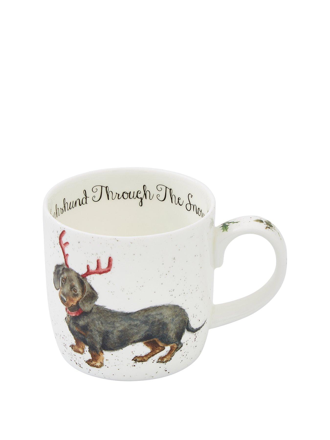 royal-worcester-wrendale-dachshund-through-the-snow-mugstillFront