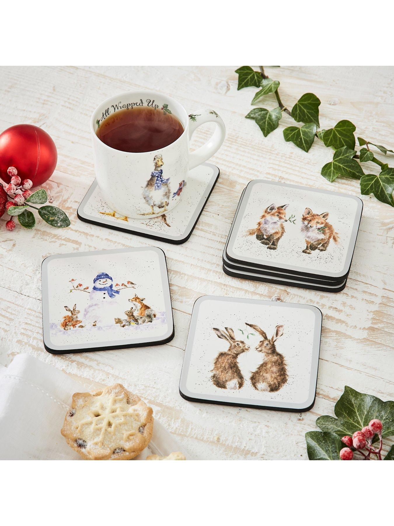 pimpernel-wrendale-christmas-coasters-ndash-set-of-6outfit