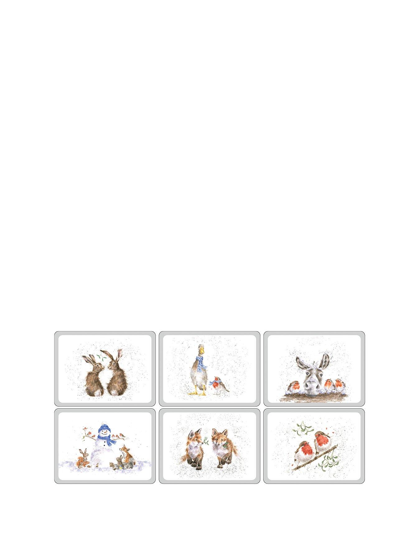 pimpernel Wrendale Christmas Placemats – Set of 6