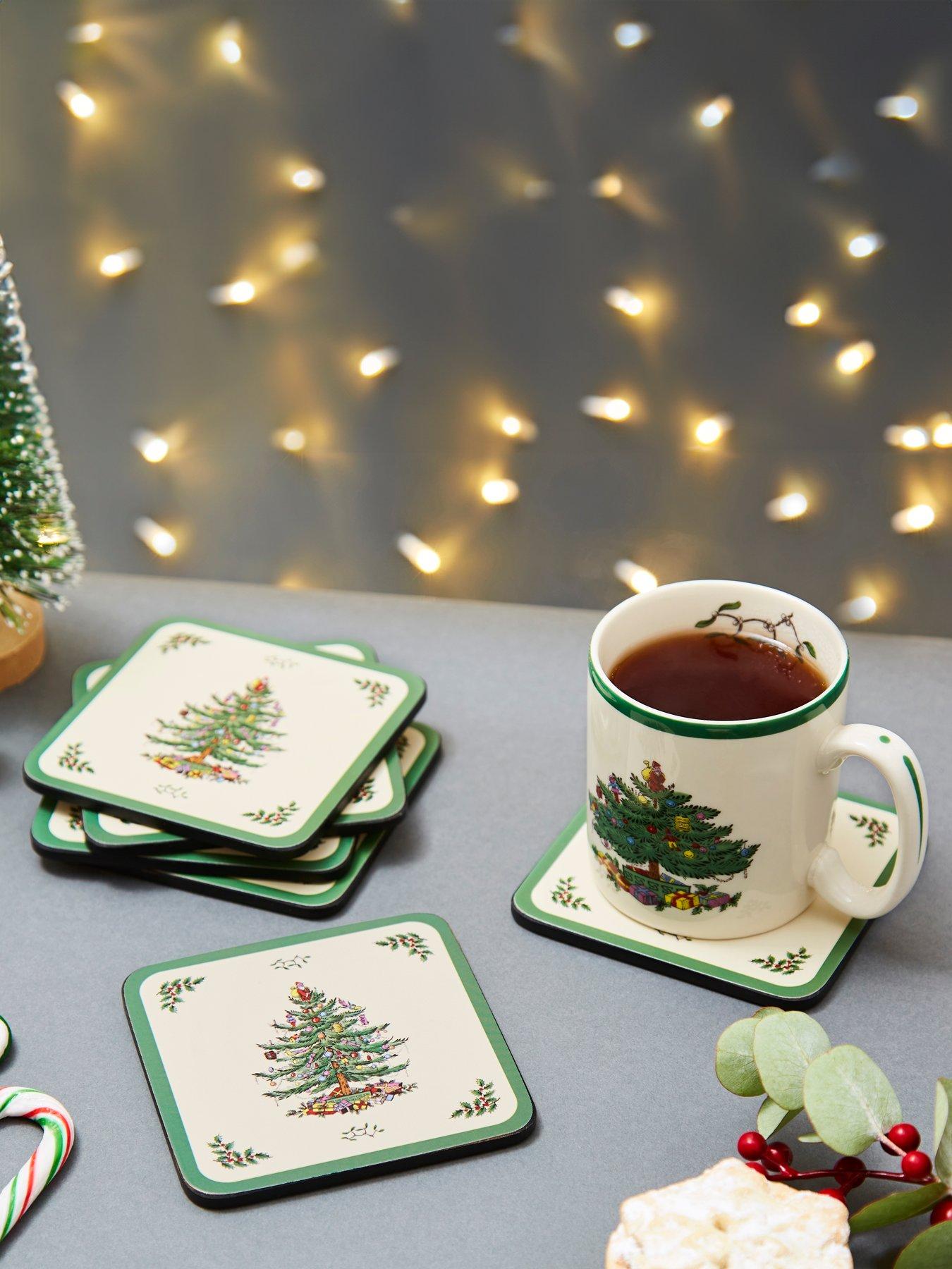 pimpernel-christmas-tree-coasters-set-of-6