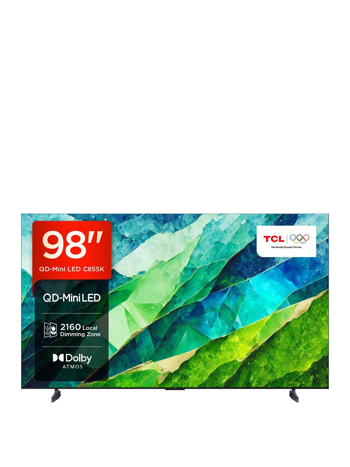 tcl-98c855k-98-inch-4k-hdrnbsp144hz-qd-mini-led-tv-with-google-tv-and-game-master-pro-30front