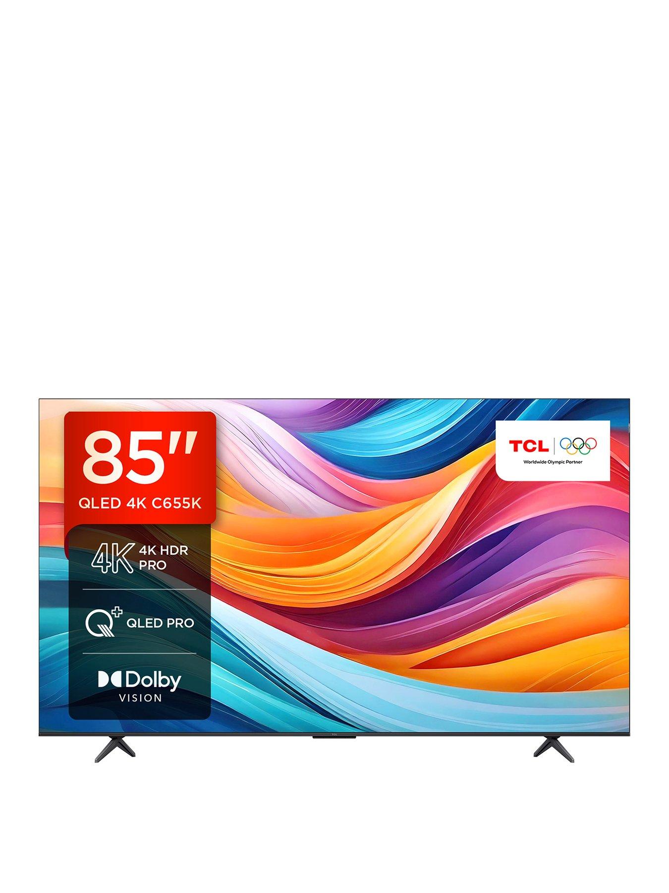 Image 1 of 7 of TCL TCL 85C655K, 85 inch, Ultra HD HDR Dolby Vision QLED, 4K Google TV with Dolby Atmos