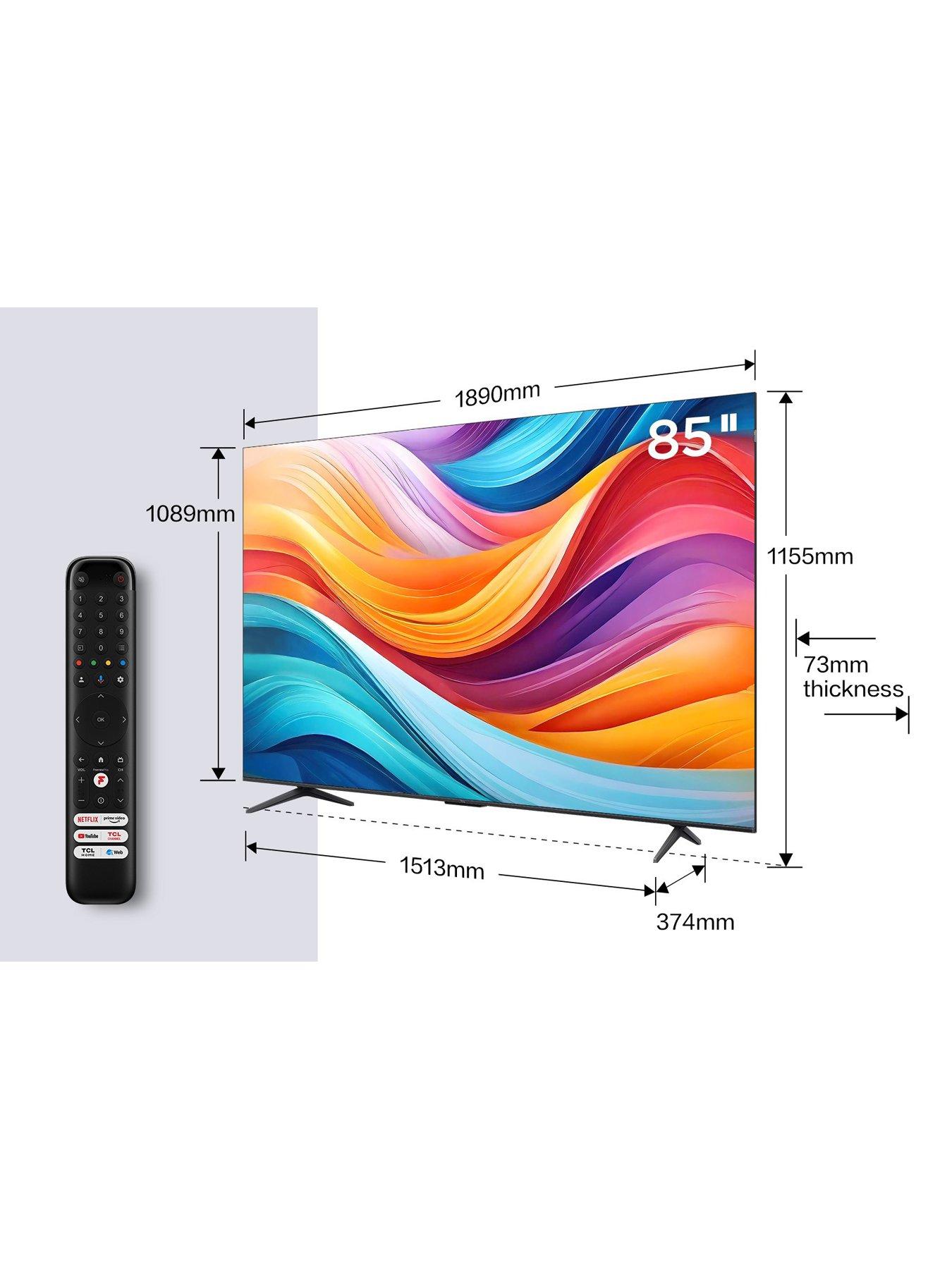 Image 5 of 7 of TCL TCL 85C655K, 85 inch, Ultra HD HDR Dolby Vision QLED, 4K Google TV with Dolby Atmos